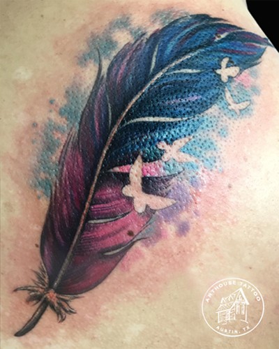 Watercolor-Feather-Tattoo